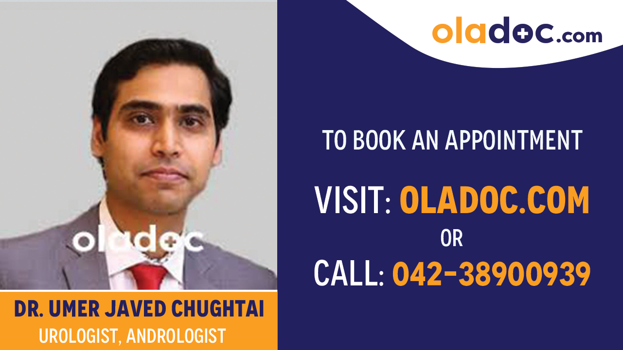 Book appointment with Dr. Umer Javed Chughtai.-best  Urologist Islamabad
